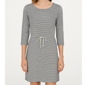 BDG Striped Drawstring Dress S Gray Y2K Casual Minimal Streetwear Soft Knit